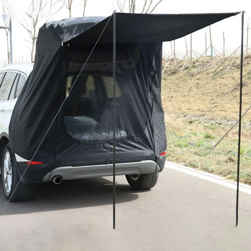 Camper Shade Awning Canopy with Complete Kits for Peugeot 106/107/108/206/207/208/306/307/308, Waterproof UV Protection, Easy Set Up, Ultra-Durable Camping Tent,1 Style 1-A Black