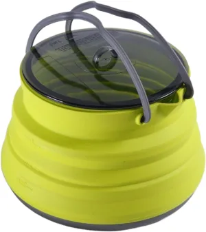 Camping Coffee Pot - Portable Collapsiblee Camping Kettle | Silicone Camping Cookware | Travel Kettle | Large Capacity Water Cookware, Kitchen Tool For Hiking Traveling Camping Outdoor