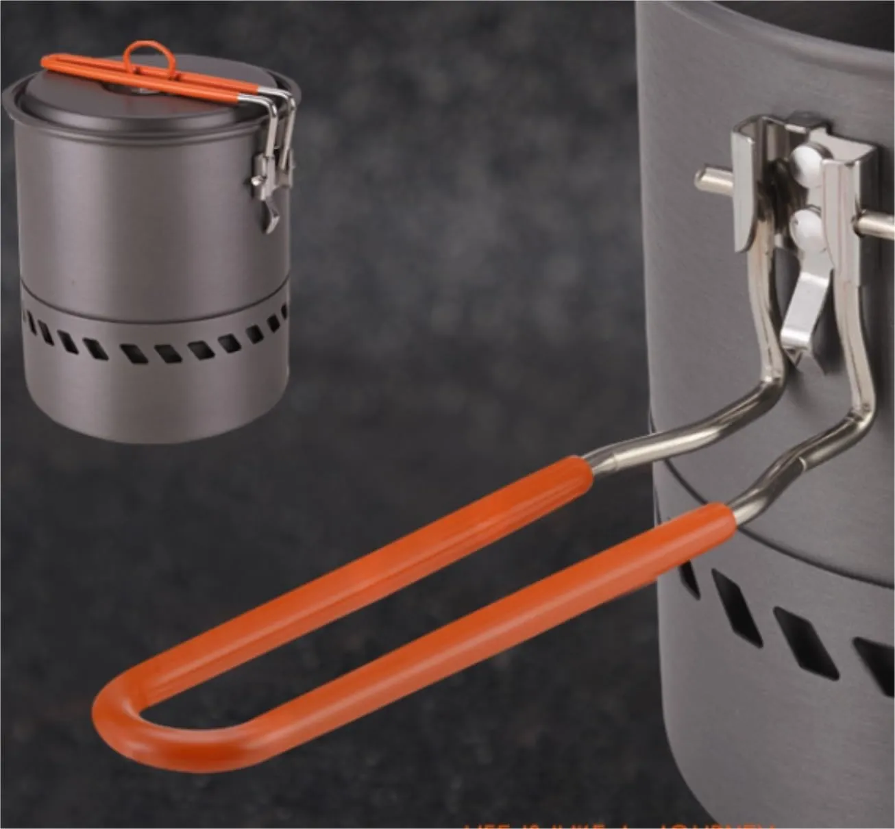 Camping Cookware, Outdoor Camping Camping Tableware Cooker Hot Pot Portable Kettle Cassette Stove Portable Stove