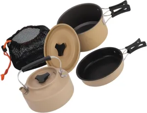 Camping Cookware Set Outdoor Cook Gear Fry Pan for Hiking Home Backpacking