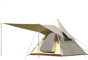 Camping Indian Teepee Tent for 5-8 Person Lightweight Pyramid Tent Double Layer for Mountaineering Hiking Camping