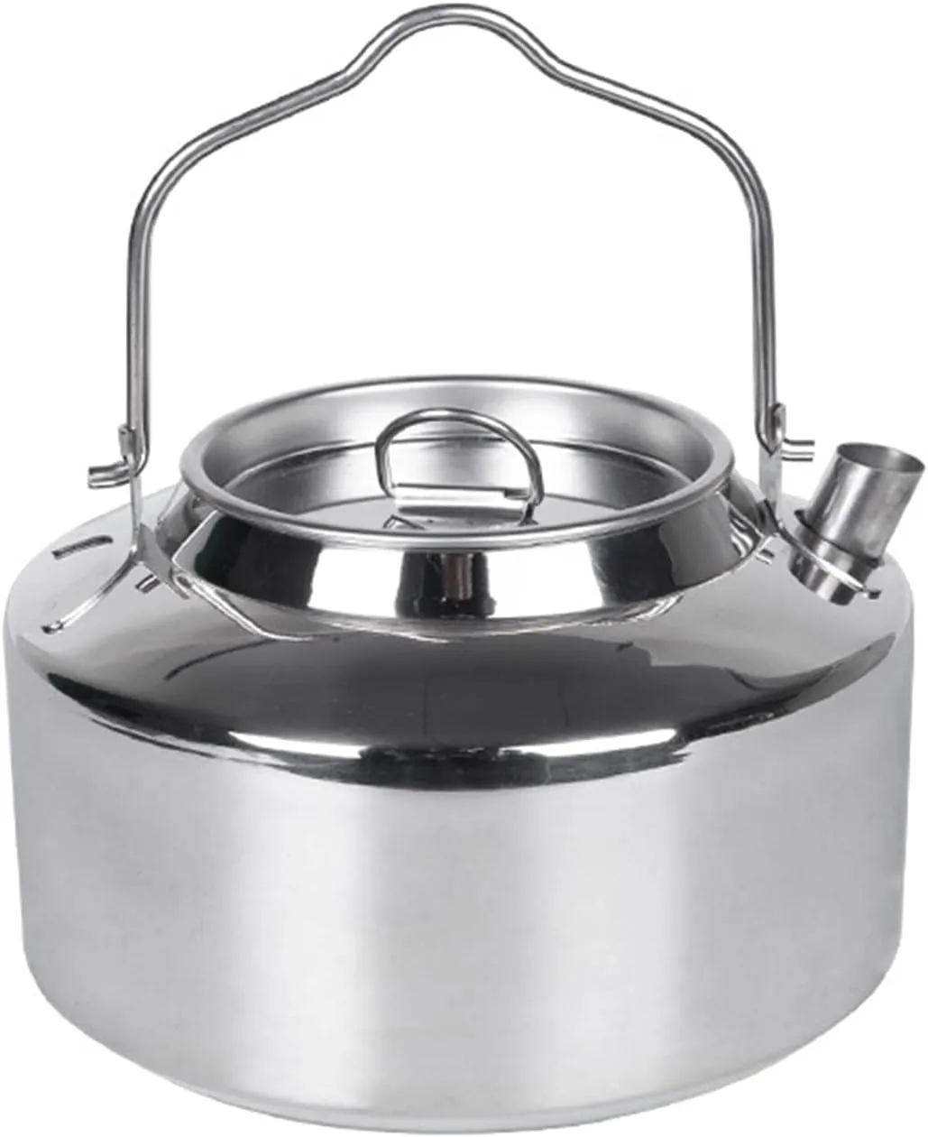 Camping-Kettle Portable Canteen-Outdoor Stainless Steel Water Bottle Picnic-Cookware Tableware Supply 1200ml Coffee Pot