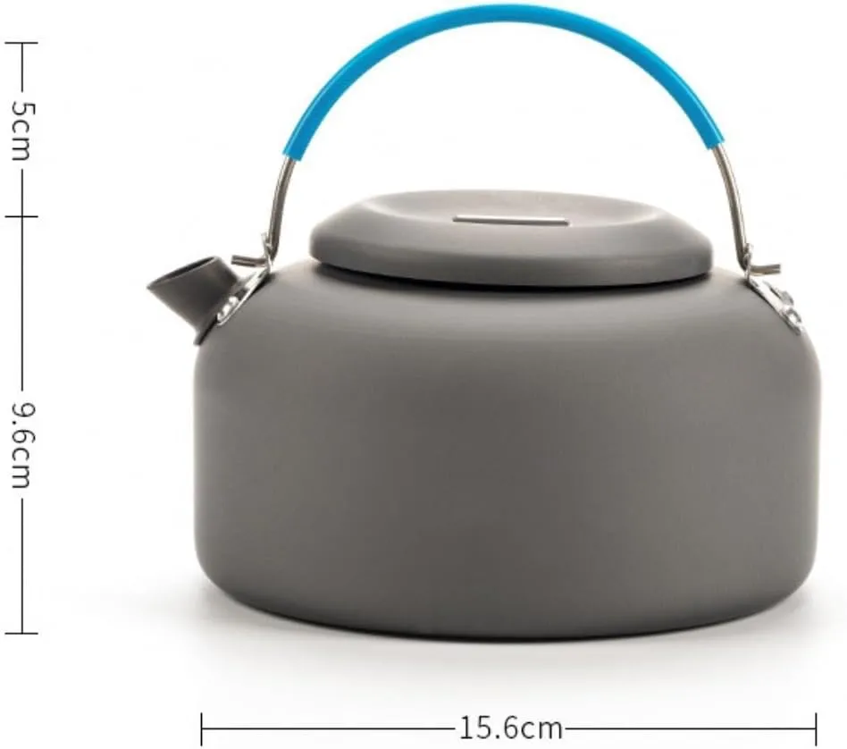 Camping Kitchen Utensil 1.4L Outdoor Kettle Tea Pot Coffee Pot Kettle Water Teapot Portable Camping Picnic Hiking Cookware for Outdoor Cooking(Red)