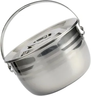 Camping Soup Pot Hanging Large Aluminum Stock Pot for Outdoor Cooking for Camping