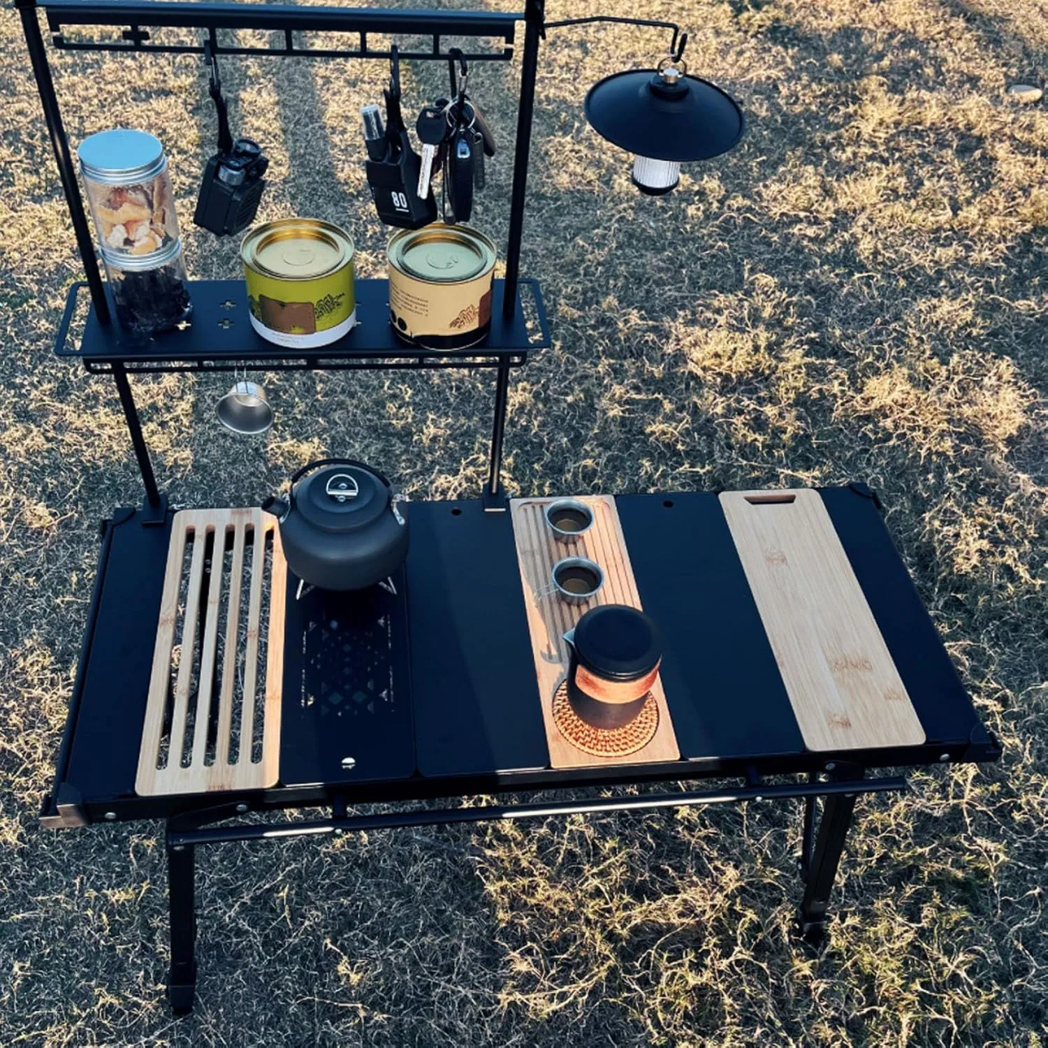 Camping Table Board, Versatile Portable Table Top for Home Office Outdoor Hiking Travel, for IGT Camping Table (Tea Tray Board)