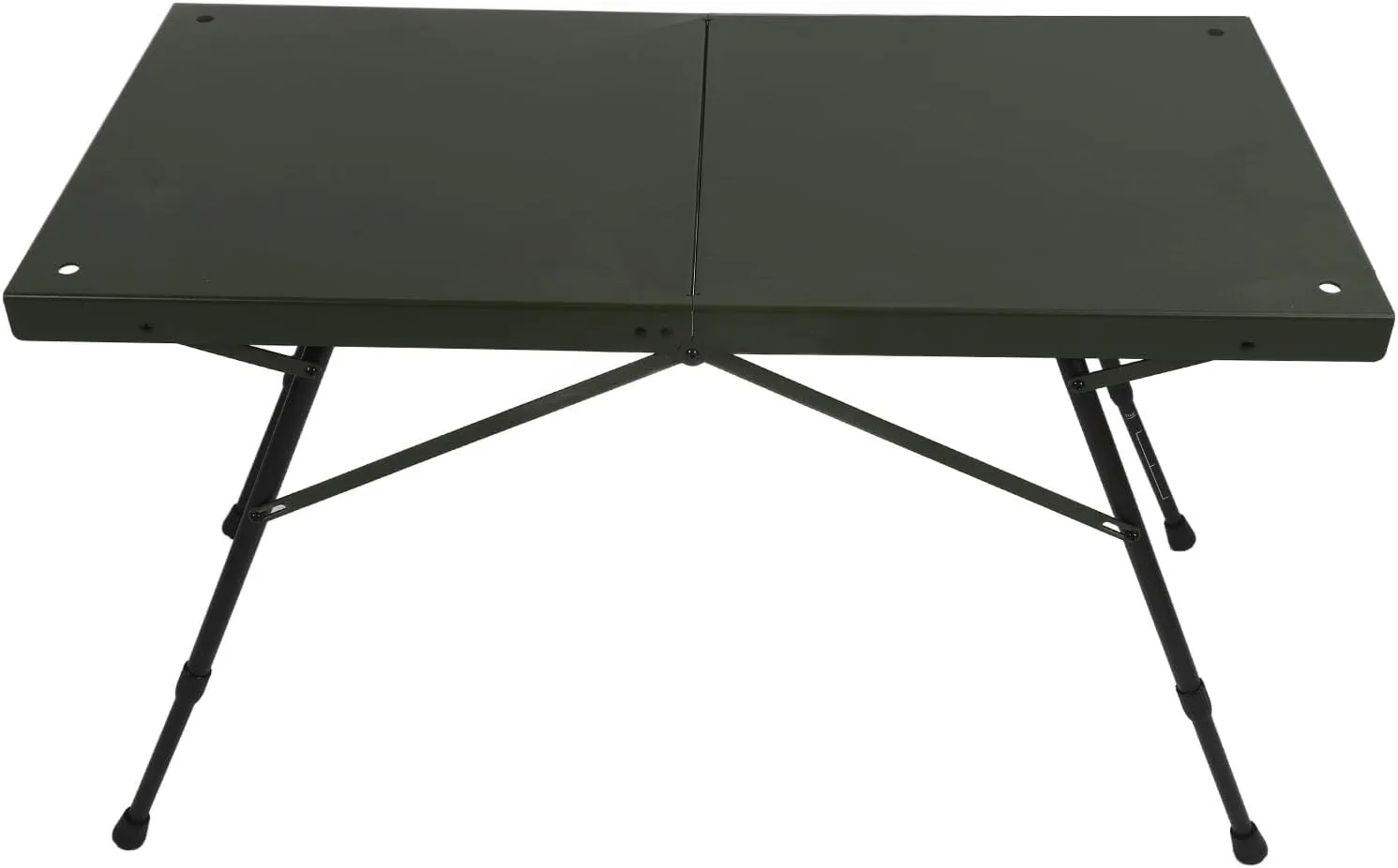 Camping Table, Green Height Adjustable Aluminum Alloy Lightweight Folding Table with Storage Bag for Picnic Self Drive Tour