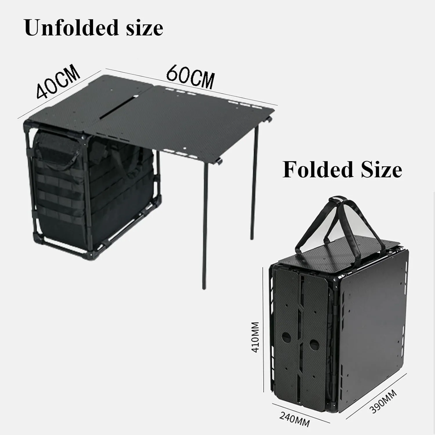 Camping Table, Portable Lightweight Folding Table, Easy to Carry, Perfect for Outdoor, Picnic, Cooking, Beach, Hiking, Fishing,A