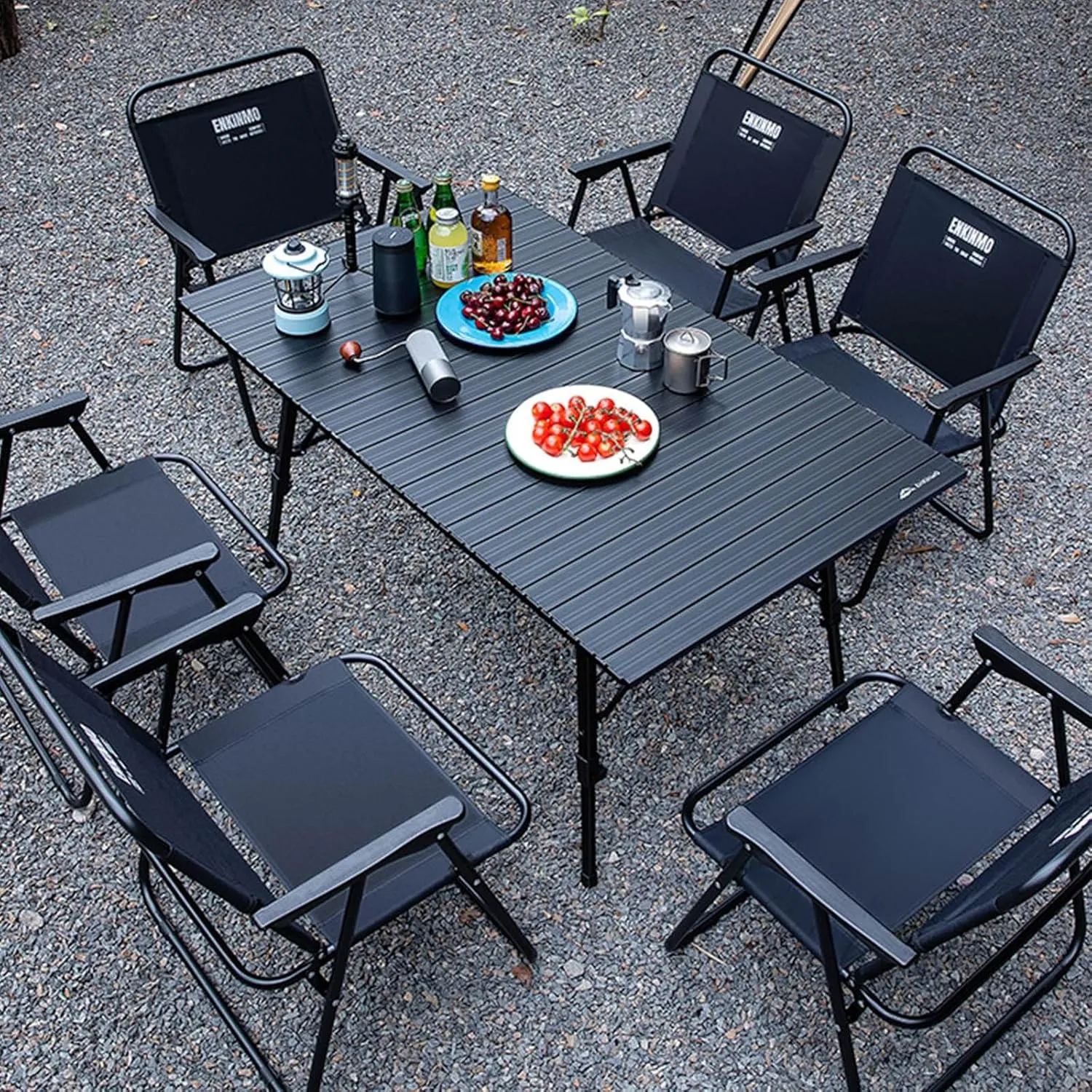 Camping Tables That Fold Up Lightweight, Adjustable Height Aluminum Folding Table, Roll Up Camping Table for Outdoor Camp Picnic Beach RV Backyards Kitchen BBQ(B,120cm/47in)