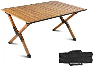 Camping Tables That Fold Up Lightweight with Chairs, Folding Table for Outside Camping, Strong Loading Bear Foldable Aluminum Table and Chair Set for Hiking Backpacking Outdoor Picnic