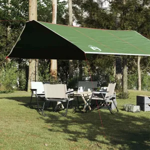 Camping Tarp Green 165.4x173.2 Waterproof