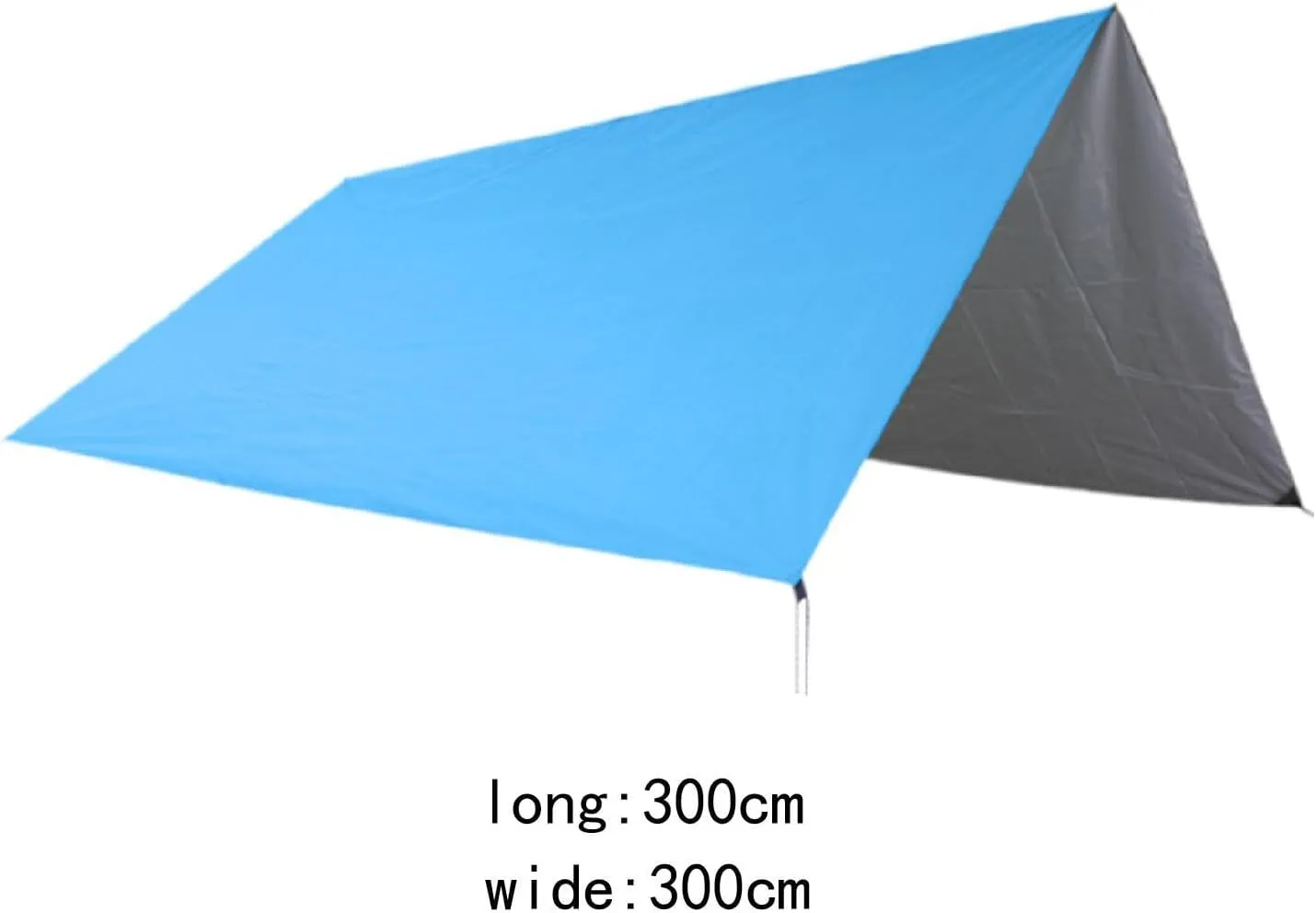 Camping Tarp Rain Shelter Rainproof Compact Hammock Tarp Tent Tarp Camping Canopy for Garden BBQ Hiking Traveling Backpacking, Blue