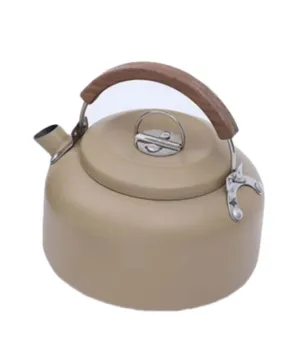 Camping Tea Pot Aluminum Outdoor Hiking Gear Portable Teapot Lightweight with Silicon Handle