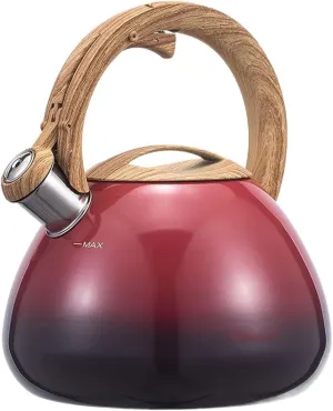 Camping Teapot, Cute Tea Kettle for Stove Top, Vintage Style Whistling Tea Pot Stove Top with Stay Cool Handle for All Stovetops