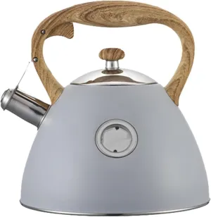 Camping Teapot, Tea Kettle Stovetop, Stainless Steel Tea Pot for Stove Top Whistling 3.2 Quart for Heating Water, Fast Boiling Water