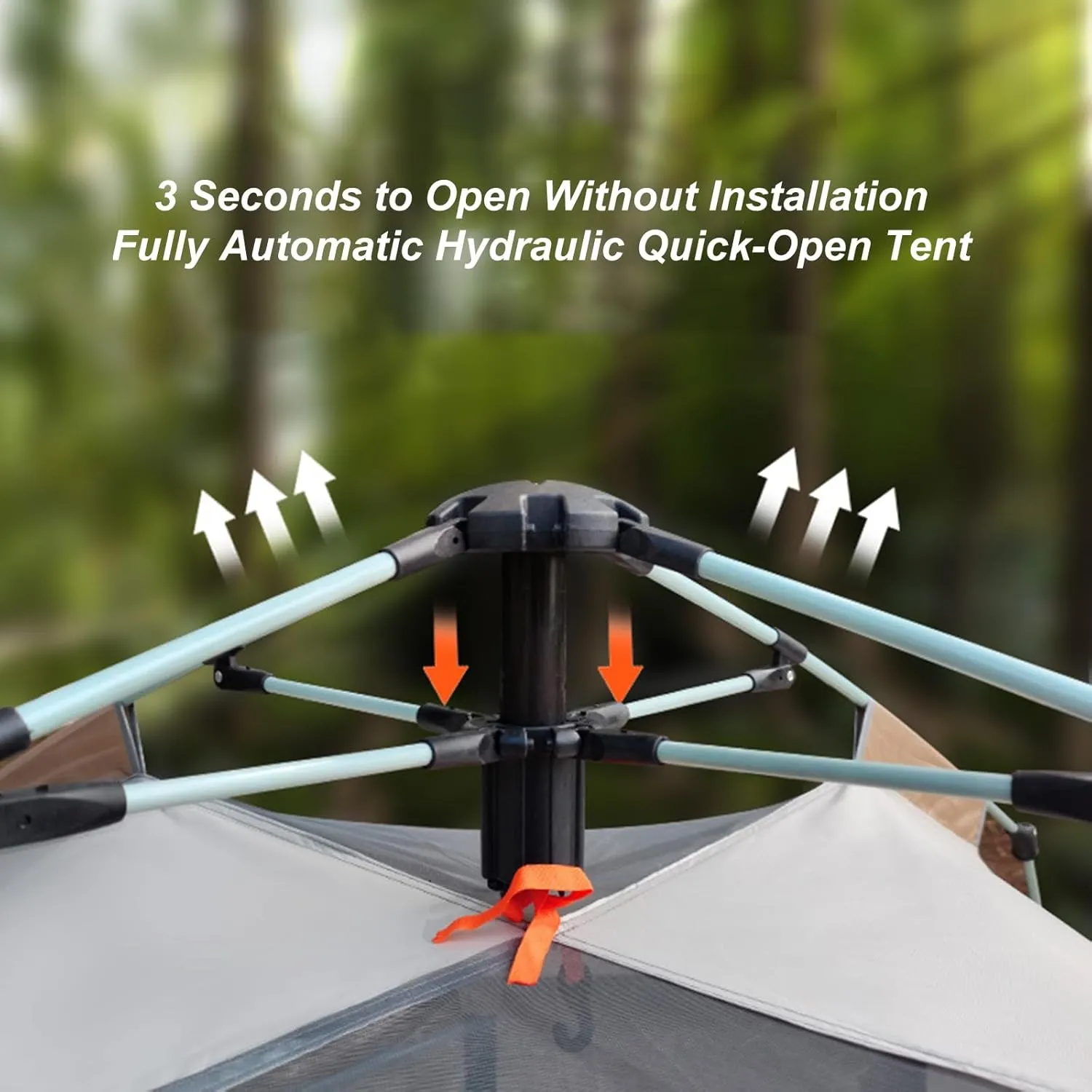 Camping Tent 3-4/4-6 Person Automatic Instant Pop Up Dome Tent Outdoor Portable Family Camping Tent Rainproof Sunproof Beach Tent with Moisture-Proof Mat