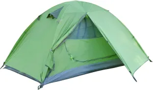 Camping Tent Camping Tent, Aluminum Poles Outdoor Travel Double Layer Waterproof Windproof Lightweight Backpacking Tent (Color : Blue) (Green One Size