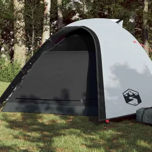 Camping Tent Dome 4-Person White Blackout Fabric Waterproof4,9KG