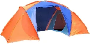 Camping Tent Outdoor TentTent 2-4 Persons Tent Double Layer Waterproof Canopy Sunshade with 1 Hall 2 Rooms