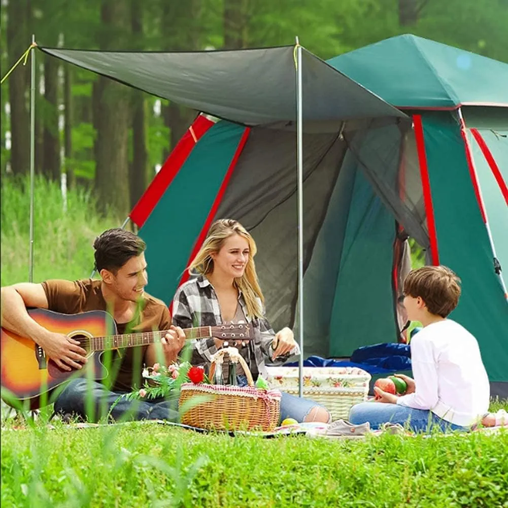 Camping Tent Rainproof Multifunction Folding Automatic Outdoor Thick Family Tents 5-8 Person (M?rkgr?n 3/4 Person) (Ljusbl? 3/4 Person)