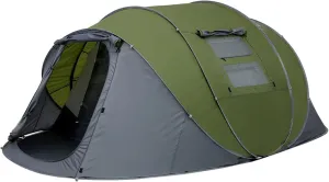 Camping Tent Throw Pop Up Tent 4-6 Person Outdoor Automatic Tents Double Layers Large Family Tent Waterproof Camping Hiking Tent (Color : Single Blue