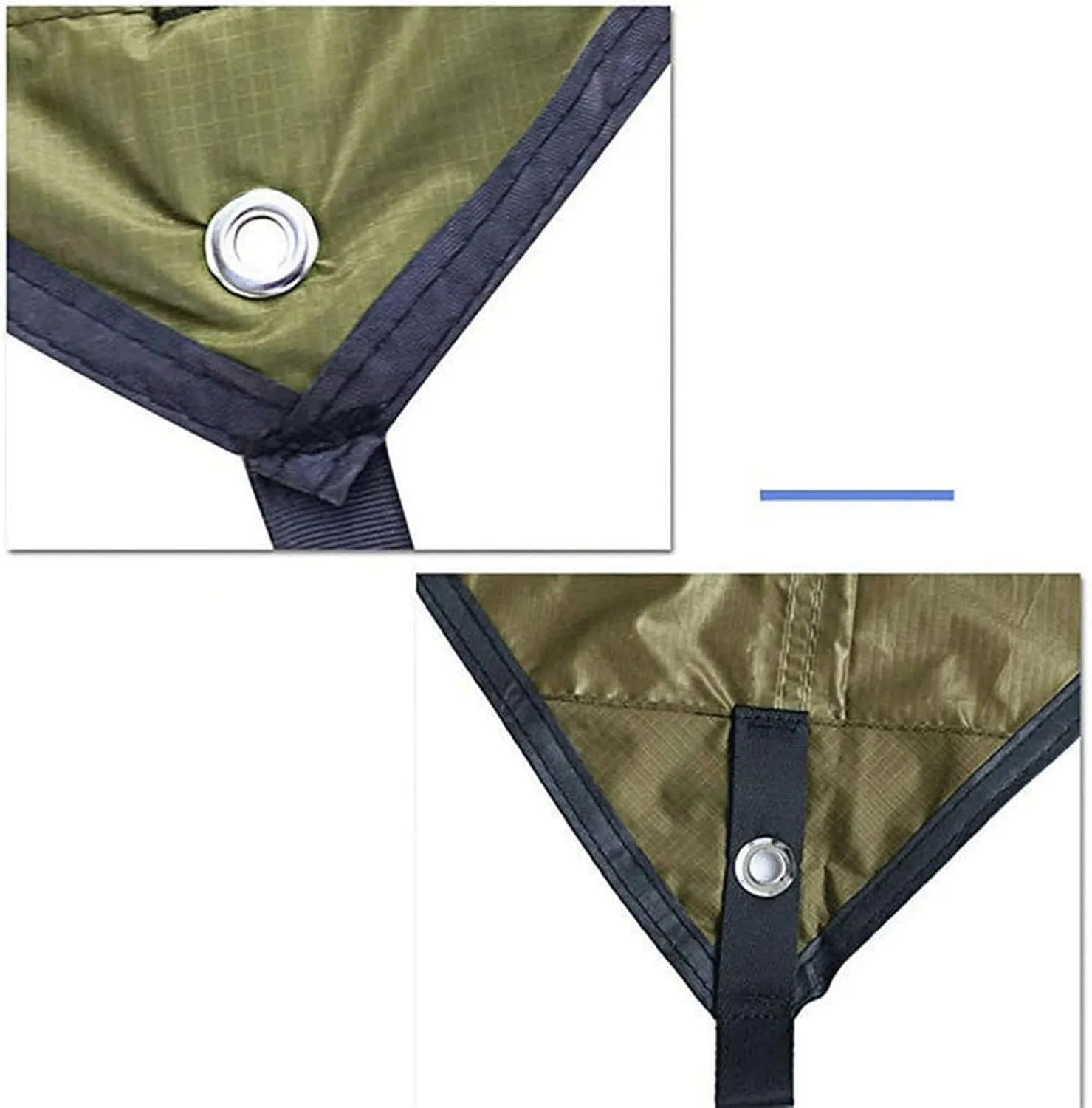 Camping Tent Waterproof Tarpaulin Tent Shade Outdoor Camping Hammock Rainproof Garden Awning Canopy Shade Ultralight Diamond/Hexagon (Color : 2, Size (1 ONE SIEZ)