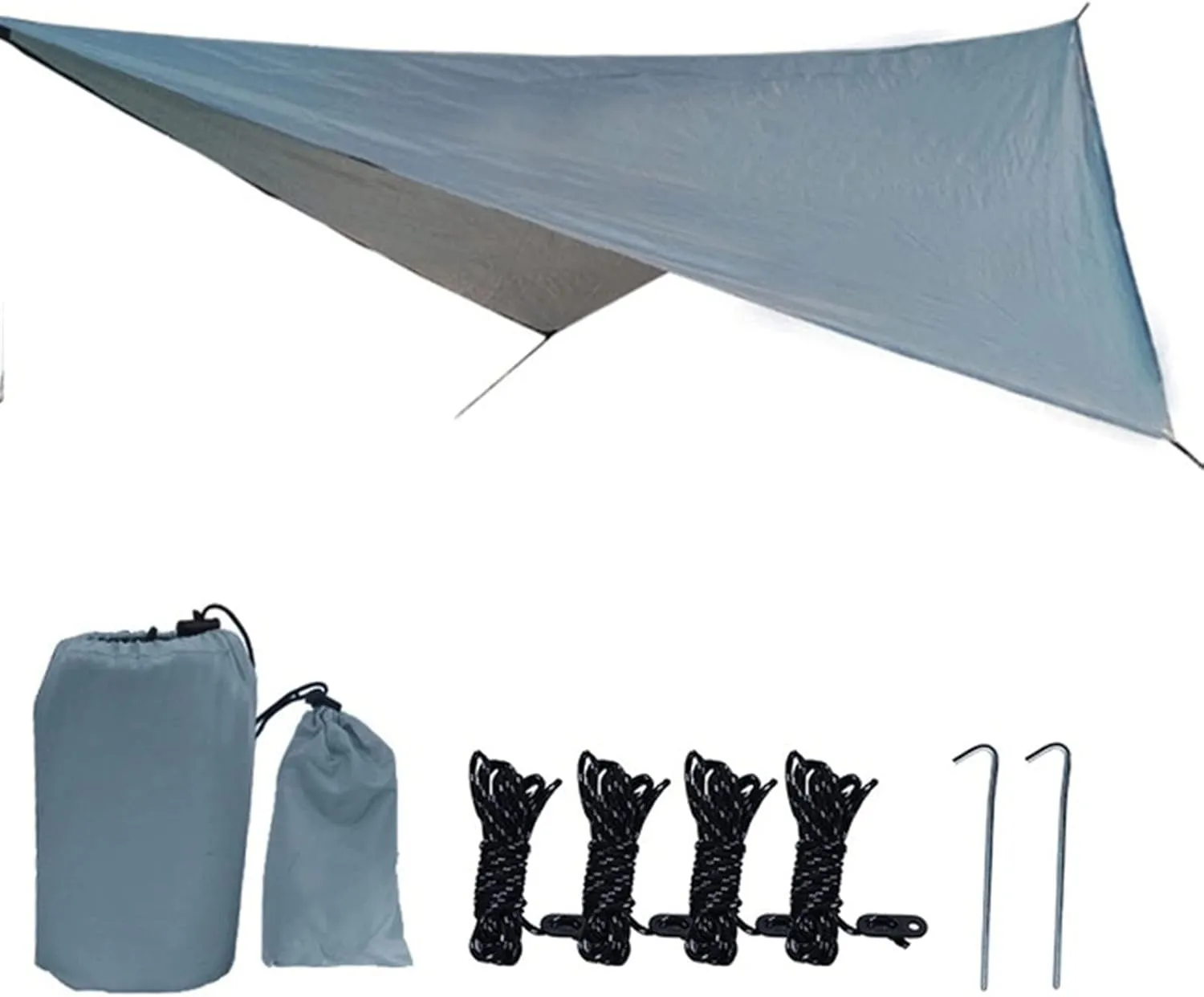Camping Tent Waterproof Tarpaulin Tent Shade Outdoor Camping Hammock Rainproof Garden Awning Canopy Shade Ultralight Diamond/Hexagon (Color : 2, Size (1 ONE SIEZ)