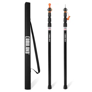 CAMULAND Heavy Duty Trap Poles Set, Adjustable, Lightweight and Portable(Black)