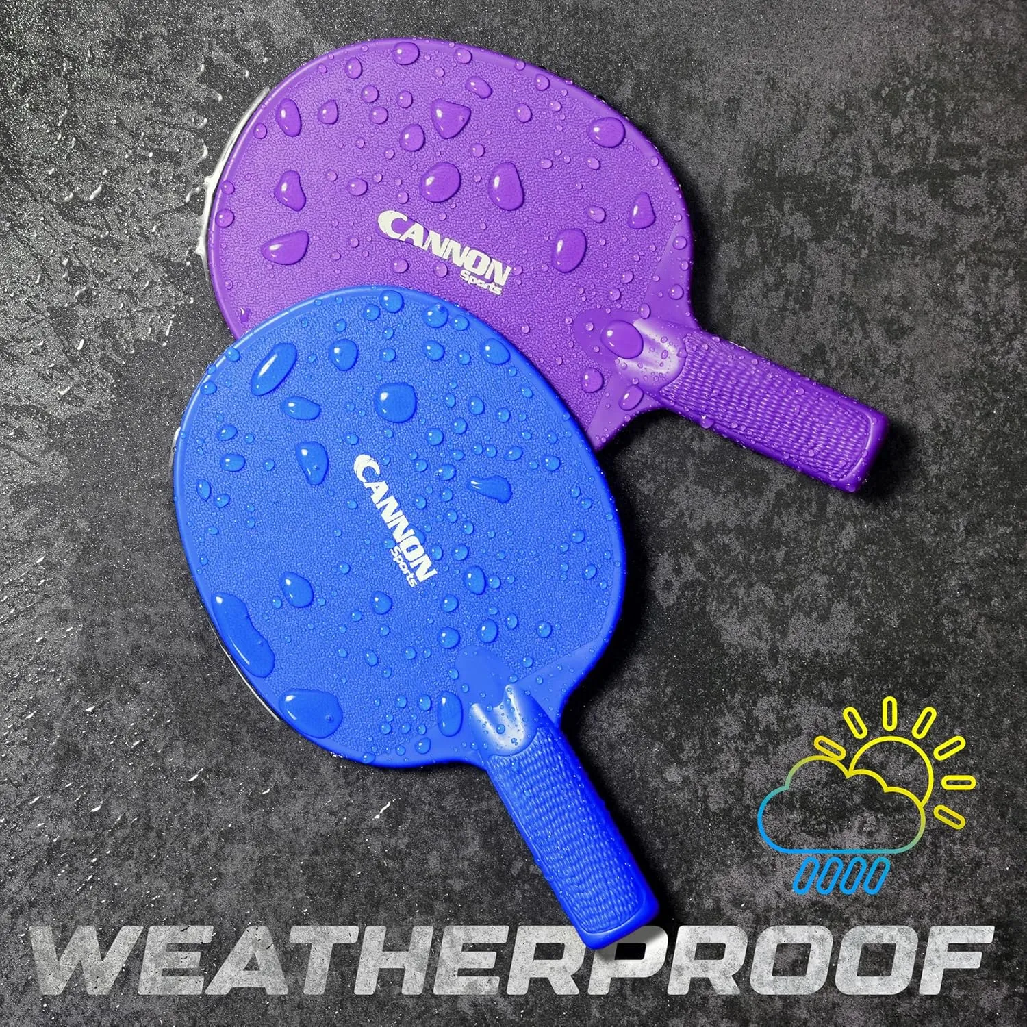 Cannon Sports Table Tennis Paddle - Unbreakable and Weather Resistant for Indoor Outdoor Use