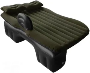 Car Air Mattress for Geely Vision X6 2015–2021, Inflatable Back Seat Sleeping Pad with Pump & 2 Pillows, Folding Portable Camping Bed for Travel& Road Trips,Black