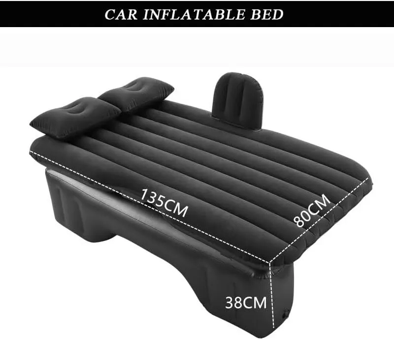 Car Air Mattress for Geely Vision X6 Pro 2021–2025, Inflatable Back Seat Sleeping Pad with Pump & 2 Pillows, Folding Portable Camping Bed for Travel& Road Trips,Blue