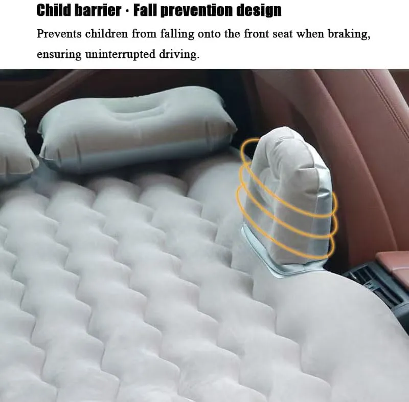Car Air Mattress for Geely Vision X6 Pro 2021–2025, Inflatable Back Seat Sleeping Pad with Pump & 2 Pillows, Folding Portable Camping Bed for Travel& Road Trips,Blue