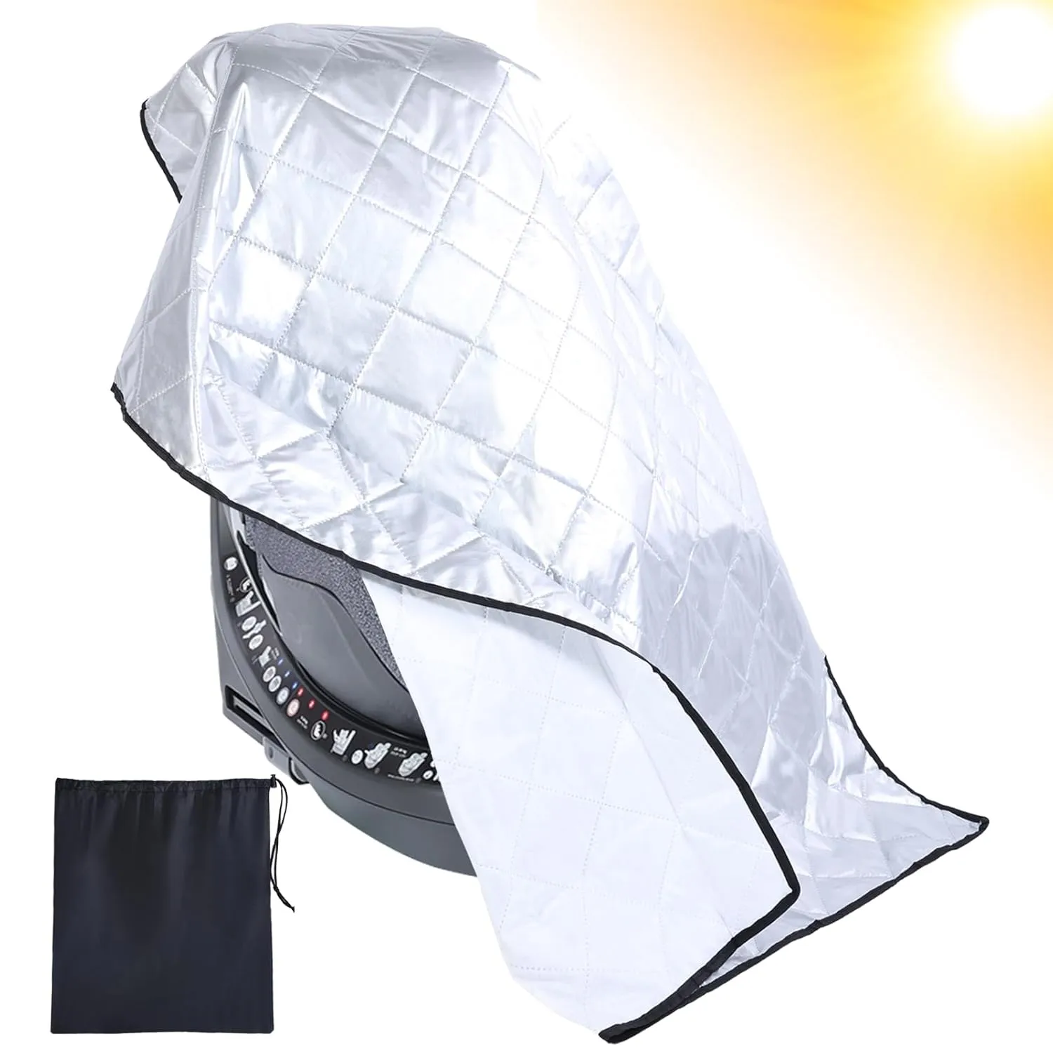 Car Seat Sun Shade Cover Cooling for Baby Car Seat Belts 30% Wider Coverage Summer Car Travel Accessory Compatible with Doona Graco