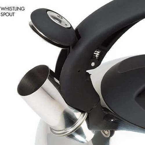 Catalina Whistling Kettle Seamless Bottom, 3 Qt - Primula