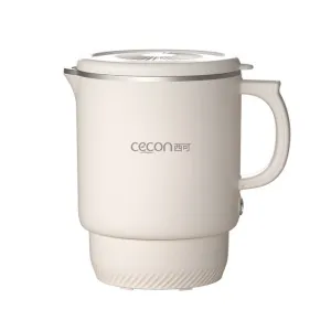 cecon portable kettle travel foldable small kettle electric kettle heating water cup stainless steel