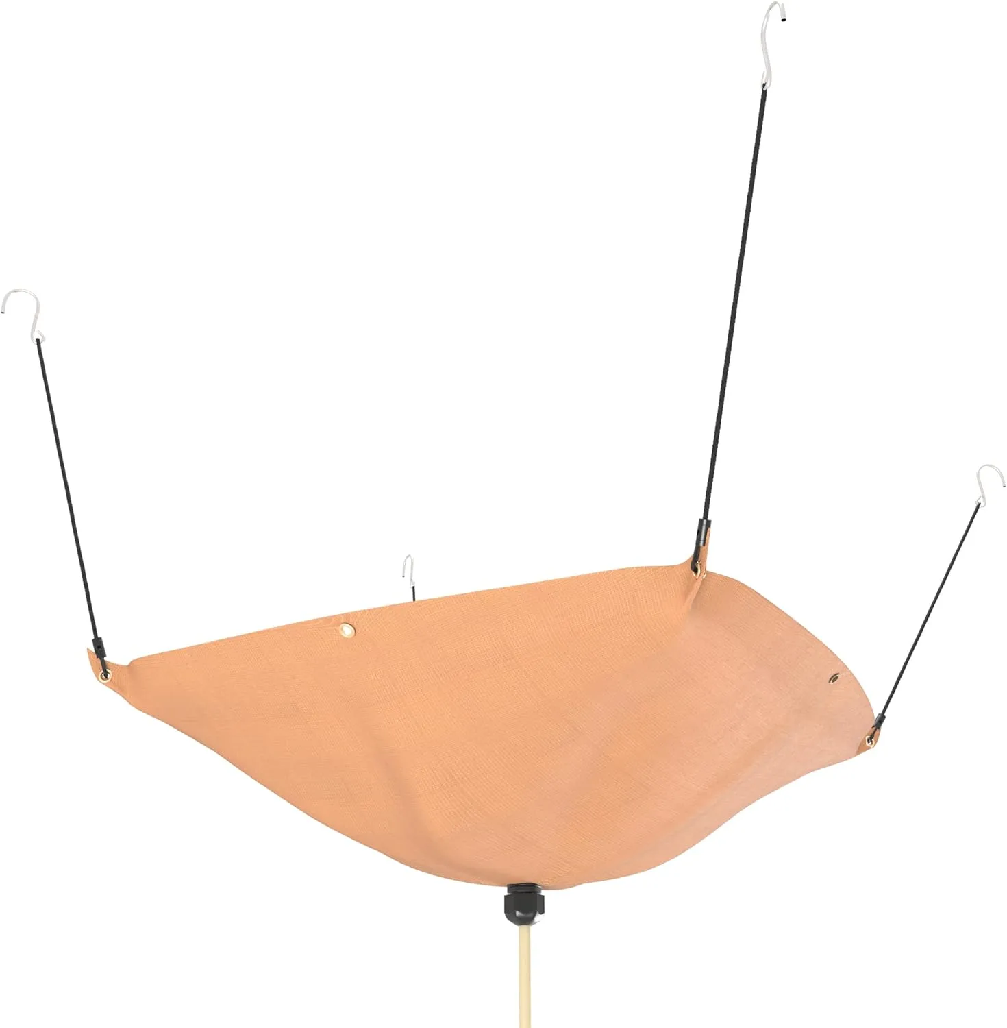 Ceiling Leak Diverter, Heavy Duty 420D Oxford Fabric Roof Ceiling Leak Drip Diverter Tarp with 10ft Drain Hose, Khaki, 5' x 5'