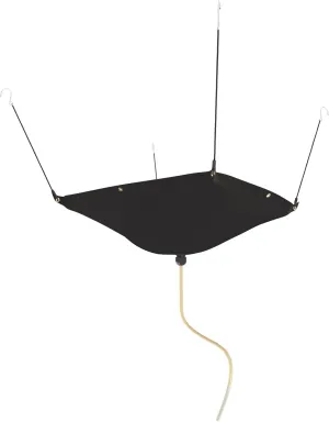 Ceiling Roof Leak Drip Diverter Tarp Heavy Duty Rain Diverter Kit for Roof with Drainage Black 5' x 5'