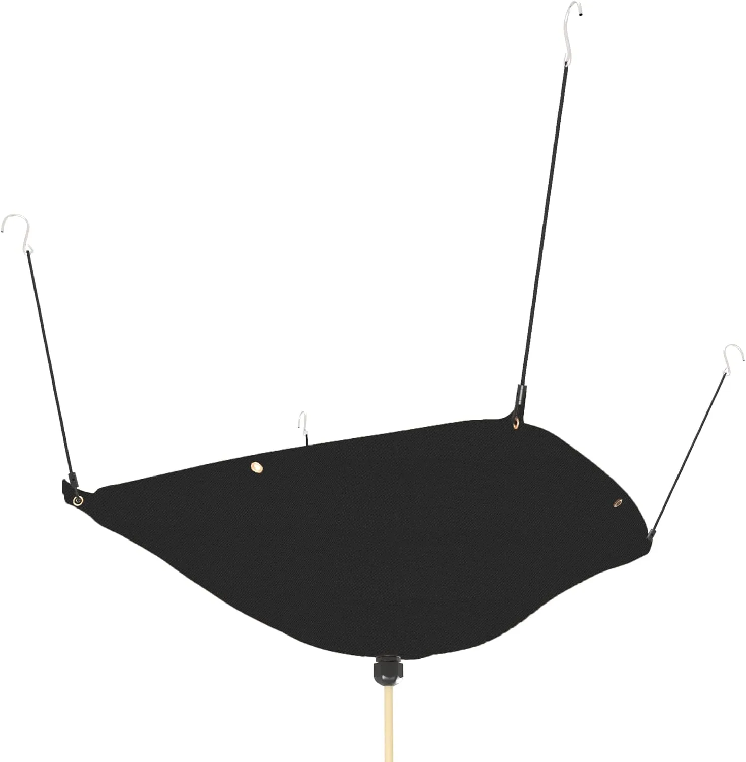 Ceiling Roof Leak Drip Diverter Tarp Heavy Duty Rain Diverter Kit for Roof with Drainage Black 5' x 5'