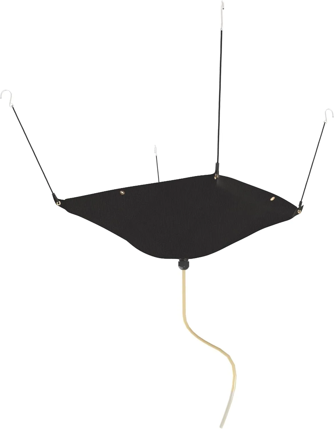 Ceiling Roof Leak Drip Diverter Tarp Heavy Duty Rain Diverter Kit for Roof with Drainage Black 5' x 5'