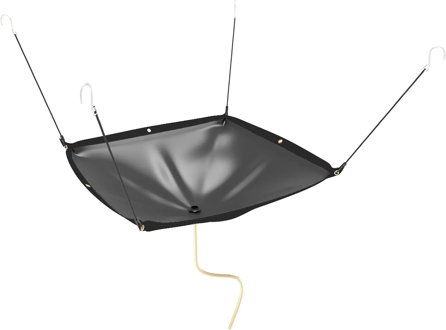 Ceiling Roof Leak Drip Diverter Tarp Heavy Duty Rain Diverter Kit for Roof with Drainage Black 5' x 5'