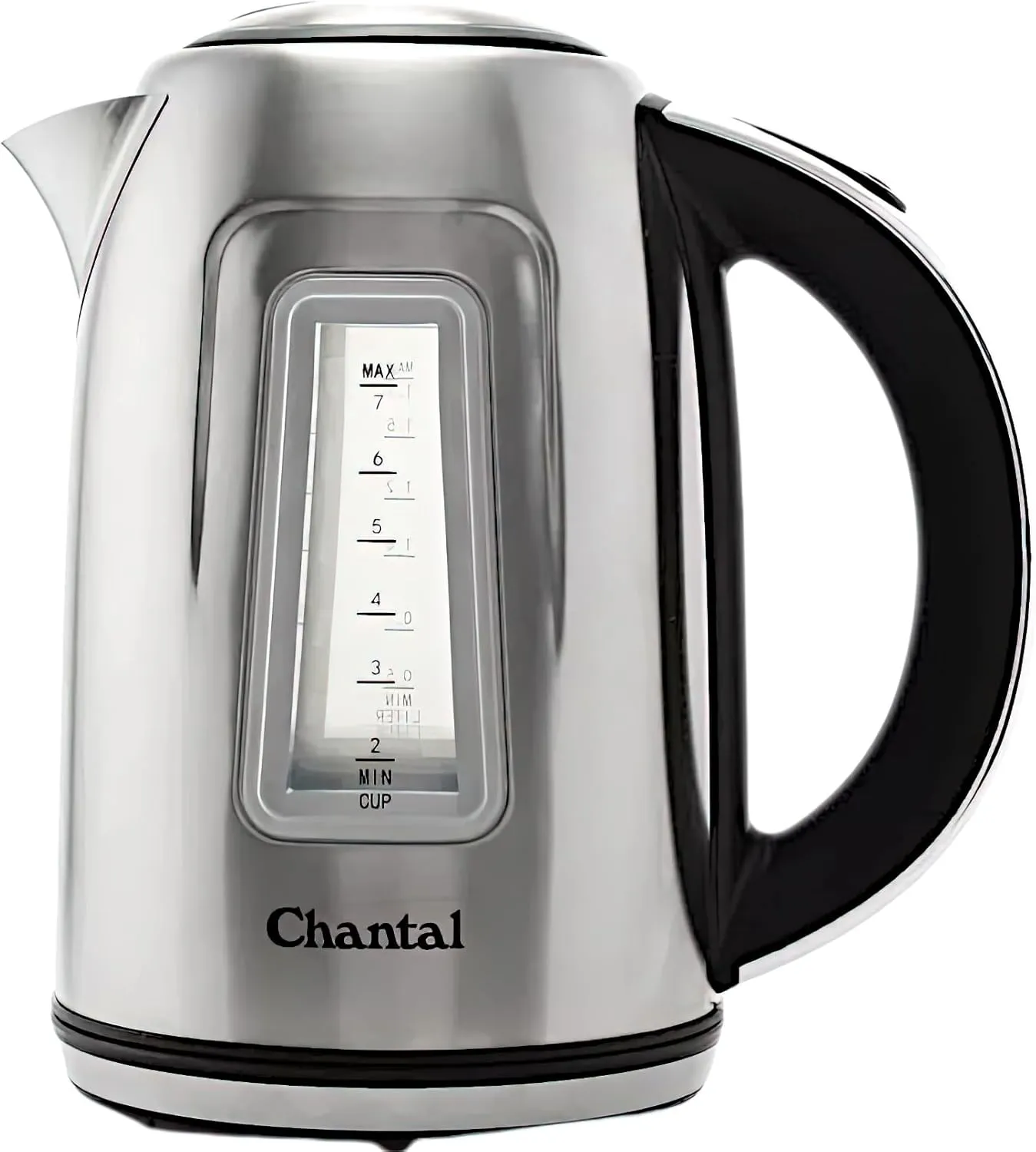 Chantal 1.8 QT Jupiter Electric Kettle, Stainless Steel, Silver