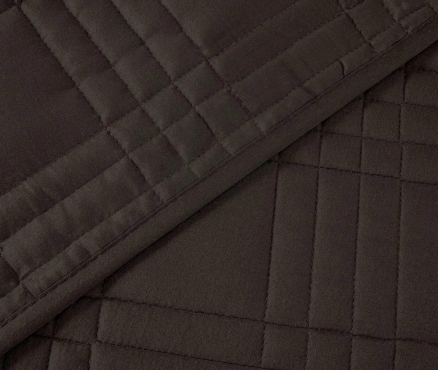 Chezmoi Collection Kingston Queen Size Bedspread Set, 3-Piece Brown Oversized Quilted Microfiber Lightweight Bedspread Coverlet (100"x106") for All Seasons