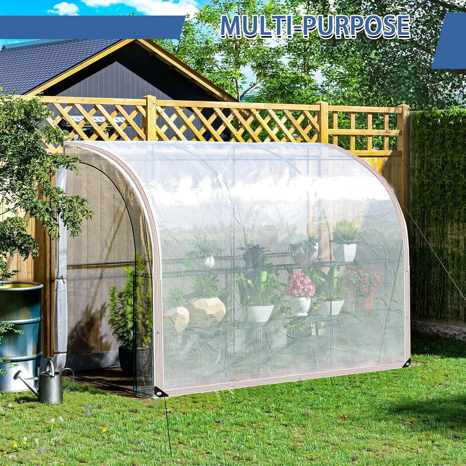 Clear Tarp Waterproof with Grommets 6x81ft,Transparent Tarpaulin Large (Small),Heavy Duty PVC Vinyl Tarps Cover for Outdoor/Camping/Plant/Garden/Chicken Coop