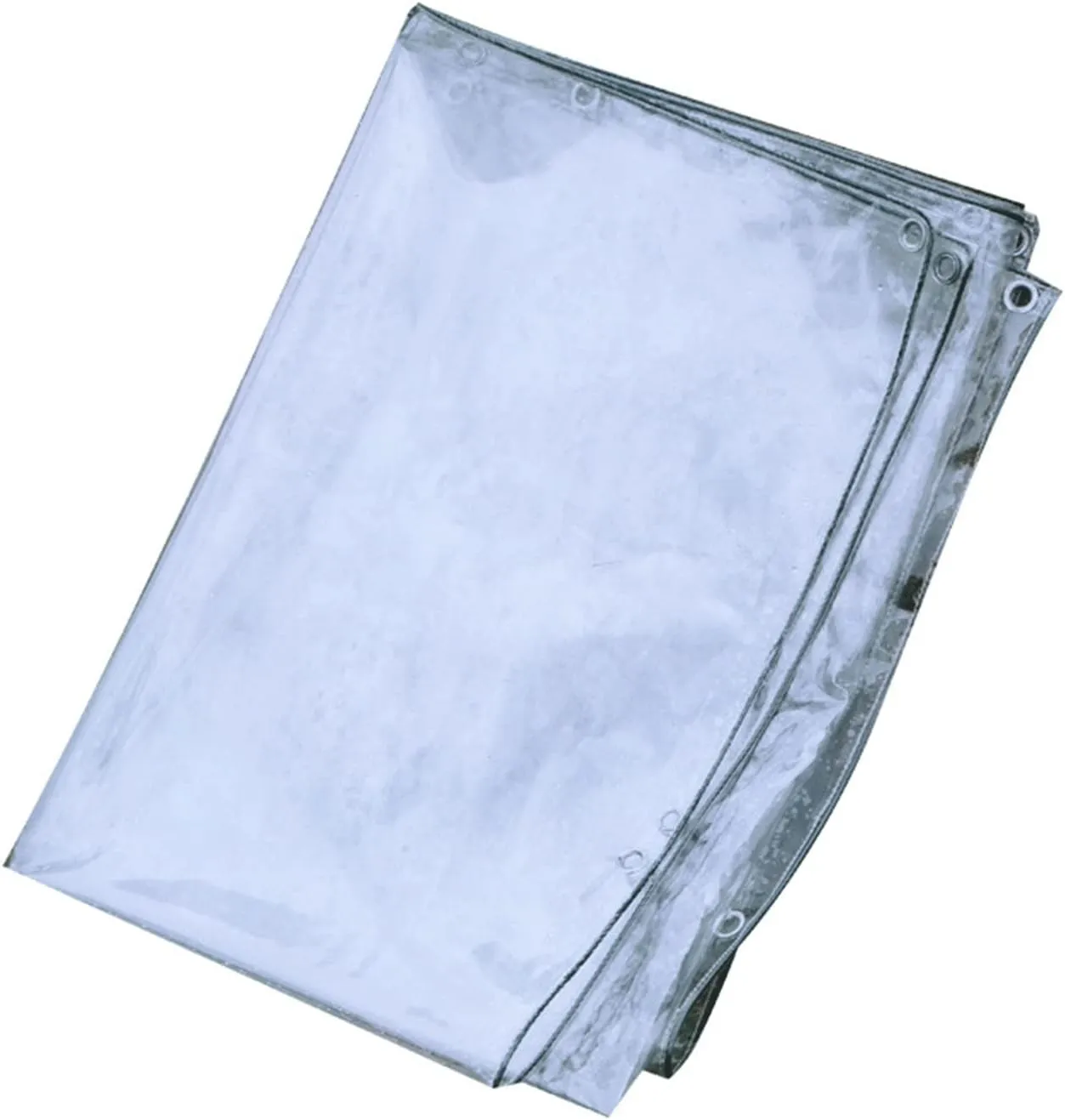 Clear Tarpaulin Waterproof Ground Tent Trailer Cover Heavy Duty Tarps Wind Protectors UV Resistant Tear with Grommets Proof Tarpaulin(4 * 6m)
