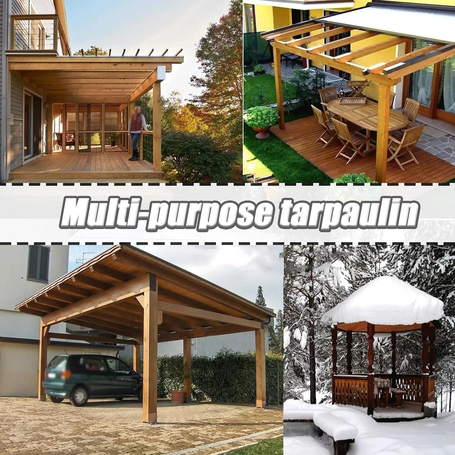 Clear Tarpaulin Waterproof Poly Clear Vinyl Tarp Cover Clear Tarpaulin Waterproof Sheet With Eyelets Plastic Tarp Windproof Transparent Tarpaulin Cover Zipper Transparent Tarpaulin(H*W: 10*20m/394*787
