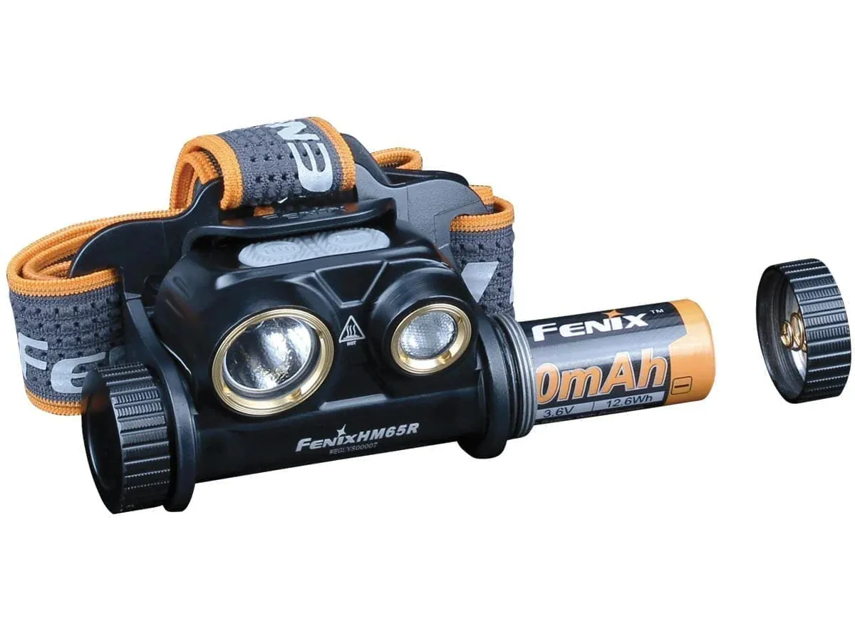 [CLEARANCE] Fenix HM65R Headlamp 1400 Lumens w/ Free E-LITE Flashlight