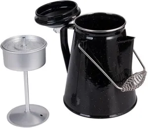 Coffee Percolator Tea Kettle Classic Water Pitcher Multipurpose Coffee Boiler Camping Kettle for Backpacking RV Picnic Hiking
