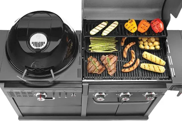 Coleman Revolution Dual Fuel BBQ With Cabinet in Black Gloss