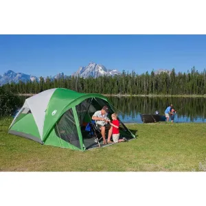 Coleman Weatherproof Screened Camping Tent for 6 or 8 People