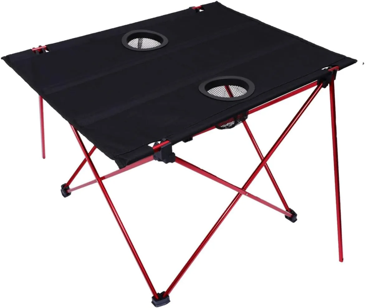 Collapsible Camping Table Aluminum Alloy Lightweight Outdoor Portable Ideal for Beach Hiking