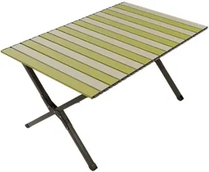 Color Block Camping Table Outdoor Folding Table Double-Sided Aluminum Alloy Lightweight Portable Table for Outdoor Camping Picnic BBQ
